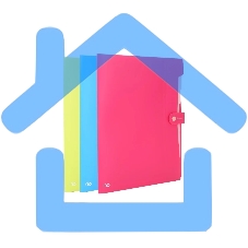 Папка-портфель Deli Rio EB40102 8 отделений, A4 полипропилен 0.6мм, ассорти