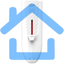 Флешка USB Silicon Power R/W 64 Gb Blaze B25 SP064 GbUF3B25V1W USB 3.0 белый