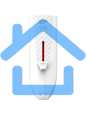 Флешка USB Silicon Power R/W 64 Gb Blaze B25 SP064 GbUF3B25V1W USB 3.0 белый