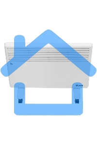 Конвектор MTX CH-1500, белый, 1500 Вт, 20 м2, термостат