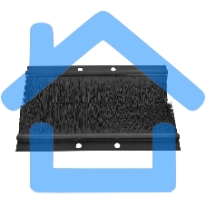 Комплект щеточного ввода в шкаф, универсальный, черный