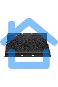 Комплект щеточного ввода в шкаф, универсальный, черный