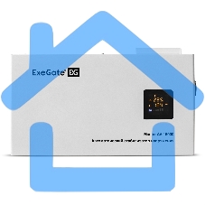 Стабилизатор напряжения настенный ExeGate Master AV-15000 (15000ВА, вход 140-260В, цветной дисплей, выход 220В±8%, КПД 98%, 5 уровней защиты, задержка, усиленный метал.корпус, 1*Schuko+клем.колодка, RTL)