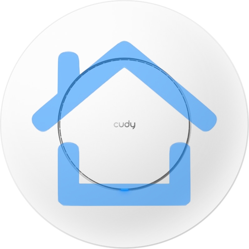 Точка доступа CUDY AC1200 Dual Band Gigabit Ceiling Mount Access Point, MT7621DAN+MT7613B+MT7603E, 867Mbps at 5GHz + 300Mbps at 2.4GHz, 1 x GbE RJ45 Port, Support 12V DC or 802.3af PoE or Passive PoE, Internal Antennas, 48V passive PoE adapter included, C