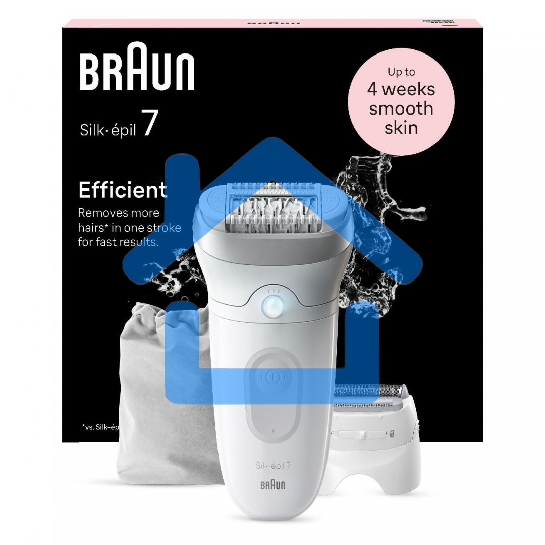 Эпилятор BRAUN SE7-041 белый/серебристый