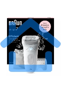 Эпилятор BRAUN SE7-041 белый/серебристый