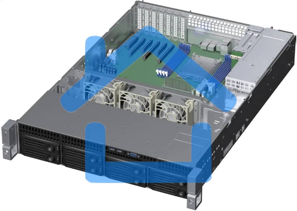 Серверный корпус 2U rackmount CS-R28-03P, EATX, ATX, Micro-ATX and Mini-ITX mb, 8*3.5