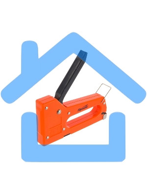 Степлер мебельный пластиковый, со скобами 100 шт, тип скобы 53, 4-8 мм Sparta