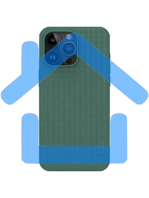 Чехол Super Frosted Shield Pro, темно-зеленый, (AP IP15 Pro Max)