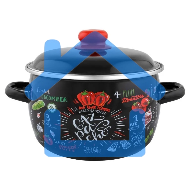 Кастрюля Appetite 1RC161M Gazpacho сферическая эмалированная 2 л