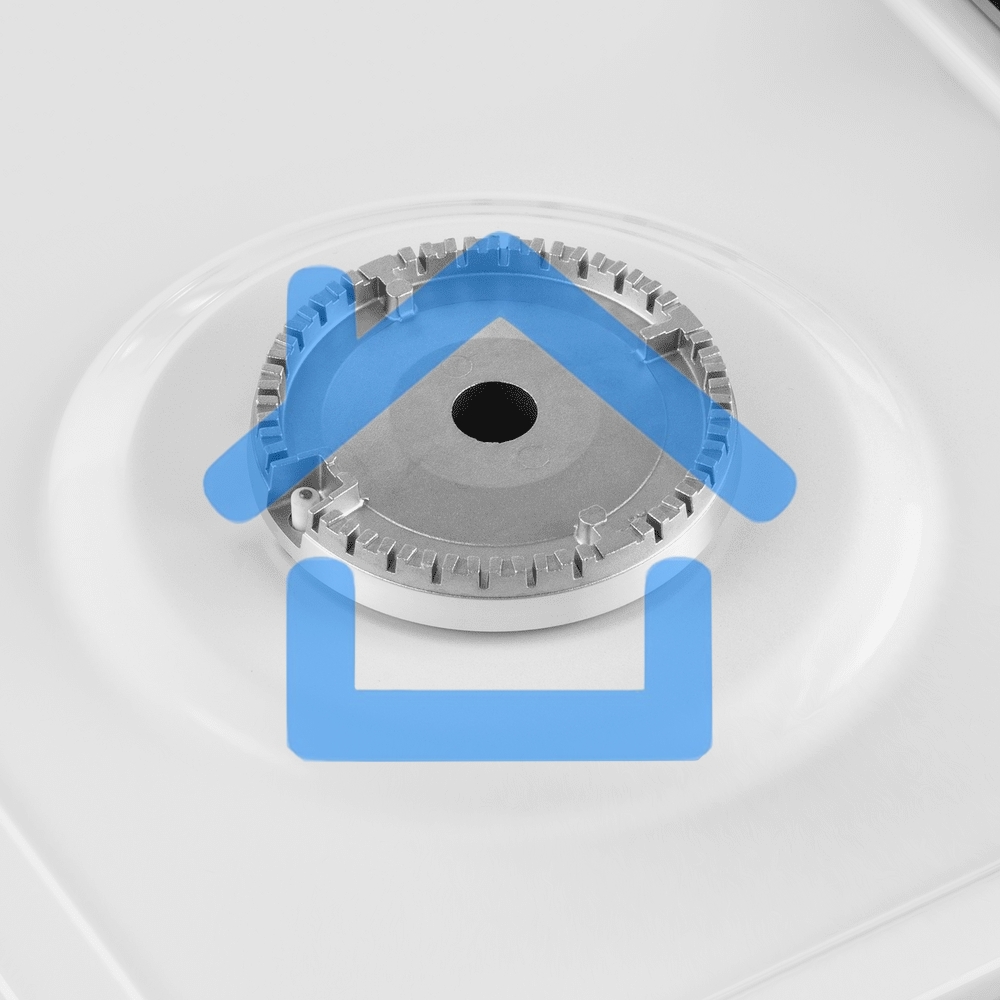Плита газовая Maunfeld MGC50GEW08 белый, конфорок 4 шт, духовка 59 л, 50 см x 88 см x 65 см