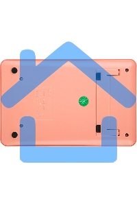 Калькулятор настольный Deli Touch EM01541 красный 12-разр.