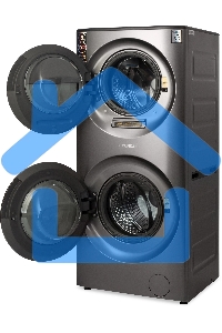 стирально-сушильная машина Hyundai Proxima WMD9424 темно-серебристый, загр. фронтальная макс.: 15 кг 1400 об/мин класс: А+++