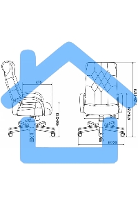 Кресло руководителя Бюрократ T-9928WALNUT/ECO черный, эко.кожа, крестовина металл/дерево