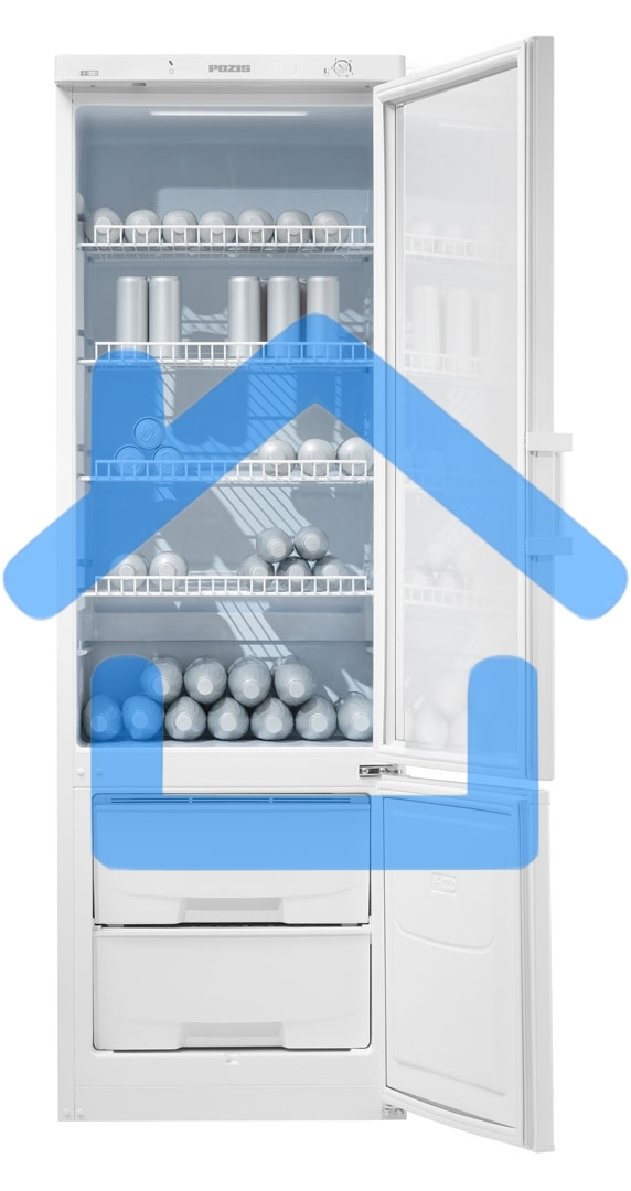 Холодильник Pozis RK-254 белый двухкамерный 260/80л морозилка снизу