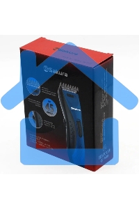Машинка для стрижки Sakura SA-5175BL-U аккум 3-18 мм Soft Touch USB