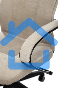 Кресло руководителя Бюрократ CH-608Fabric Light-21 песочный, крестовина пластик