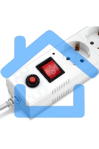 Удлинитель с сетевым фильтром 6х5м с заземл. 10А IP20 BU-SP5 USB 2A-W CCA белый BURO 992316