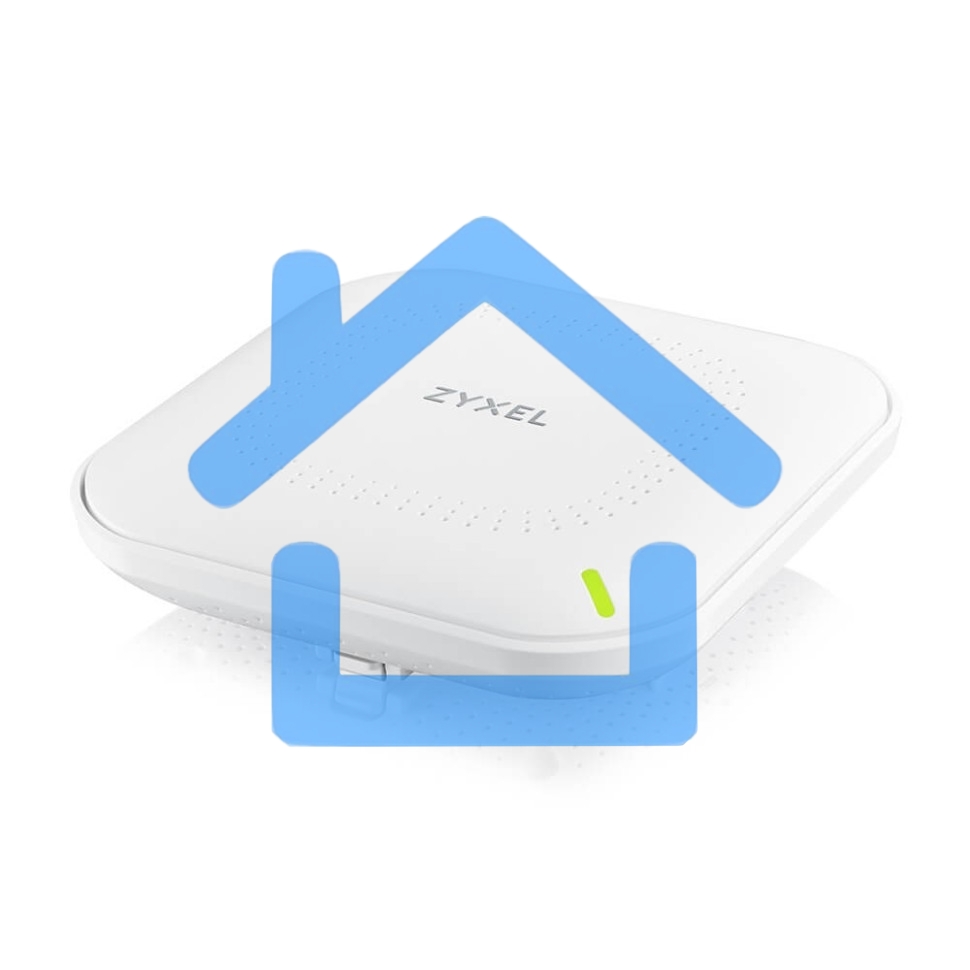 Точка доступа Zyxel NebulaFlex NWA50AX PRO, WiFi 6, 802.11a/b/g/n/ac/ax (2,4 и 5 ГГц), MU-MIMO, антенны 3x3, до 575+2400 Мбит/с, 1xLAN 2.5GE, PoE, без поддержки Captive portal и WPA-Enterprise, защита от 4G/5G, БП в комплекте
