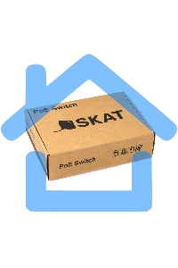 Коммутатор бесперебойный SKAT PoE-5E-1S UPS POE 120Вт порты: 5-Ethernet 1-Uplink