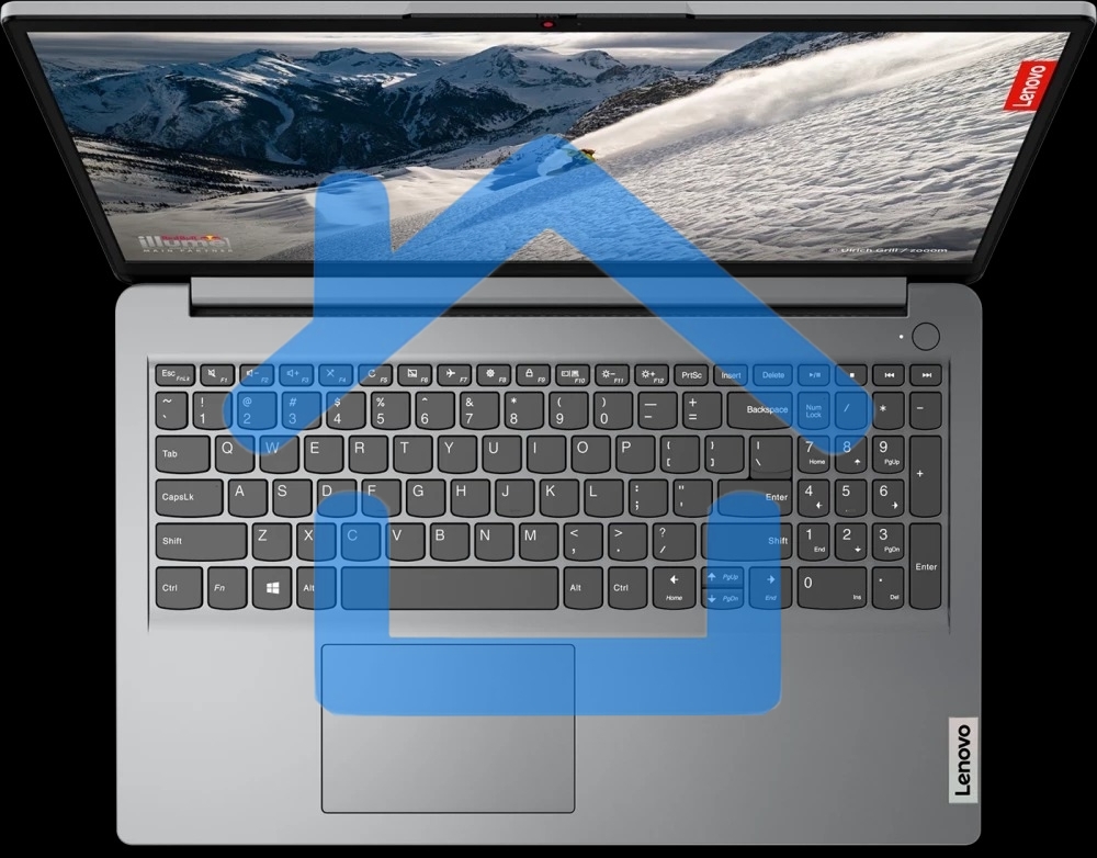Ноутбук Lenovo IP1 15AMN7 серый 82VG00UAIN 15.6