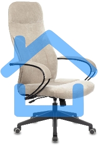 Кресло руководителя Бюрократ CH-608Fabric Light-21 песочный, крестовина пластик