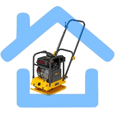 Виброплита бензиновая Denzel VC-12 3.6 л, 4781 Вт 6.5 л.с., 12 кН, подошва 45х35, 108 дБ