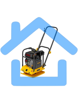 Виброплита бензиновая Denzel VC-12 3.6 л, 4781 Вт 6.5 л.с., 12 кН, подошва 45х35, 108 дБ