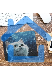 Коврик для мыши Cactus белый Cat 220x180x2мм (CS-MPC-P06XS)