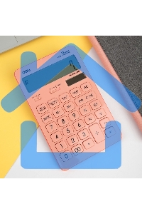 Калькулятор настольный Deli Touch EM01541 красный 12-разр.