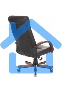 Кресло руководителя Бюрократ T-9928WALNUT/ECO черный, эко.кожа, крестовина металл/дерево