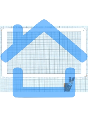 Сенсорное стекло (тачскрин) VTCP010A18-FPC-4.0, белое
