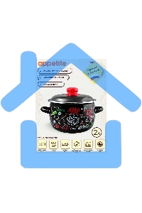 Кастрюля Appetite 1RC161M Gazpacho сферическая эмалированная 2 л