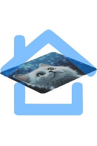 Коврик для мыши Cactus белый Cat 220x180x2мм (CS-MPC-P06XS)