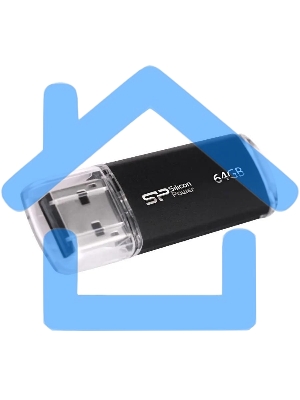 Флешка USB Silicon Power R/W USB 64 Gb Ultima II SP064 Gb,UF2M01V1K USB 2.0, черный