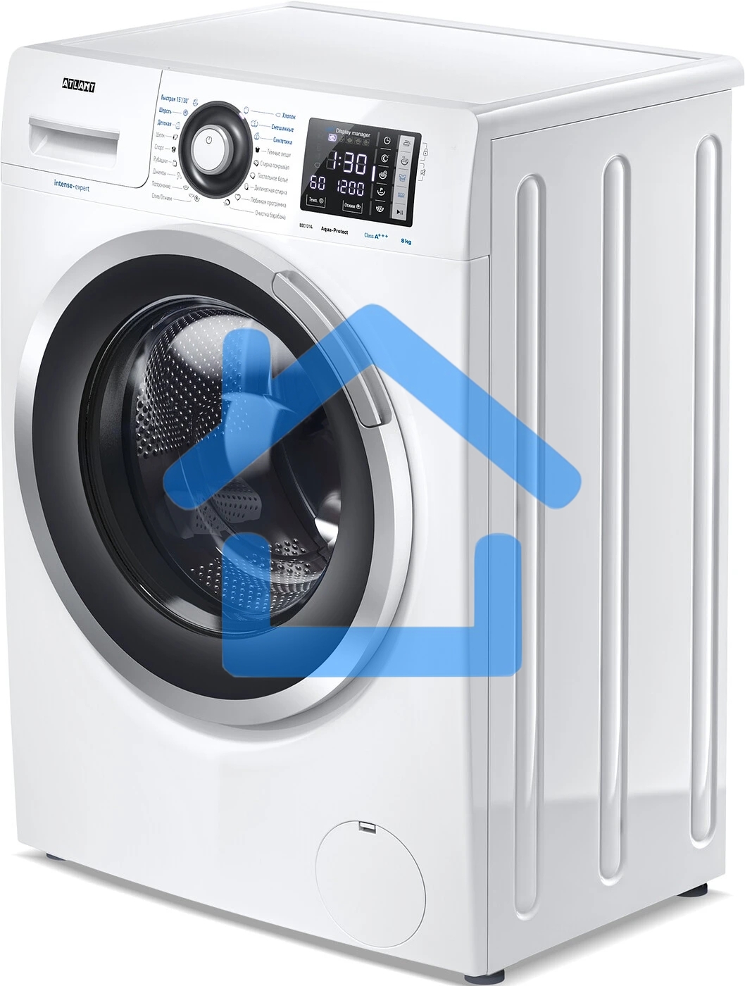 Стиральная машина Atlant 80С1214-С-01 белый, загрузка фронтальная 8 кг, 1200 об/мин, класс: А+++
