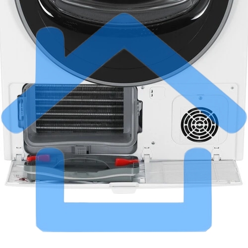 Сушильная машина Hotpoint TDSH 75 W белый, 7 кг, сушка - тепловой насос, программ - 15, 59.7 x 84.6 x 54.3 см