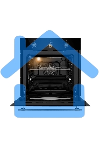 Шкаф духовой газоэлектрический Maunfeld EOGC604RBG.MT Slim