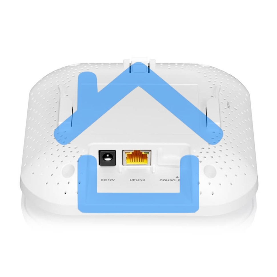 Точка доступа Zyxel NebulaFlex NWA50AX PRO, WiFi 6, 802.11a/b/g/n/ac/ax (2,4 и 5 ГГц), MU-MIMO, антенны 3x3, до 575+2400 Мбит/с, 1xLAN 2.5GE, PoE, без поддержки Captive portal и WPA-Enterprise, защита от 4G/5G, БП в комплекте