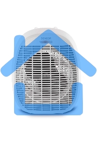 Тепловентилятор Sencor SFH 7017WH, белый, 2000 Вт, 20 м2, термостат