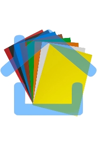 Картон цветной Silwerhof Собачка на скейте мелованная, 8 лист., 8цв., 230г/м2, 1 дизайн