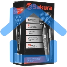 Электробритва Sakura SA-5425BK 3гол триммер влаж.бритье