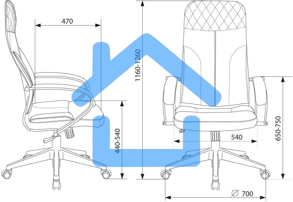 Кресло руководителя Бюрократ CH-608Fabric Light-21 песочный, крестовина пластик