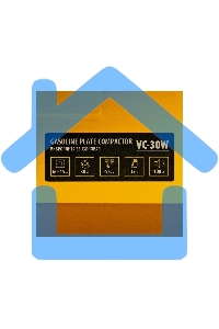 Виброплита бензиновая Denzel VC-30W 3.6 л, 1.7 л/ч, 30 кН, подошва 65х45, 108 дБ