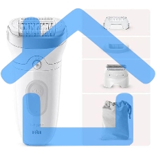 Эпилятор BRAUN SE7-041 белый/серебристый