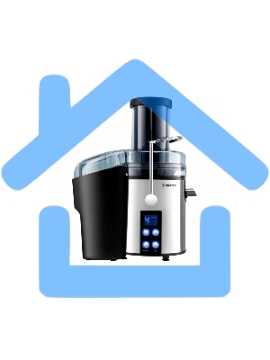 Соковыжималка BRAYER BR1705 центробежная, 800 Вт, 4 скор, LEDдисп,рез.для сока 1,1л, резер.мякот 2 л