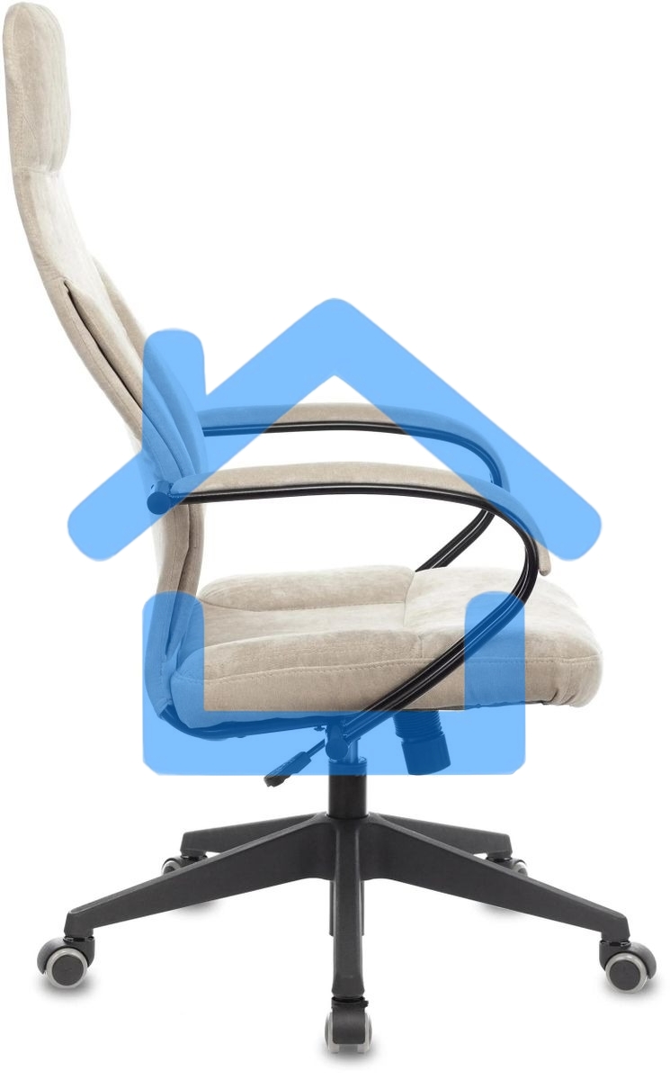 Кресло руководителя Бюрократ CH-608Fabric Light-21 песочный, крестовина пластик
