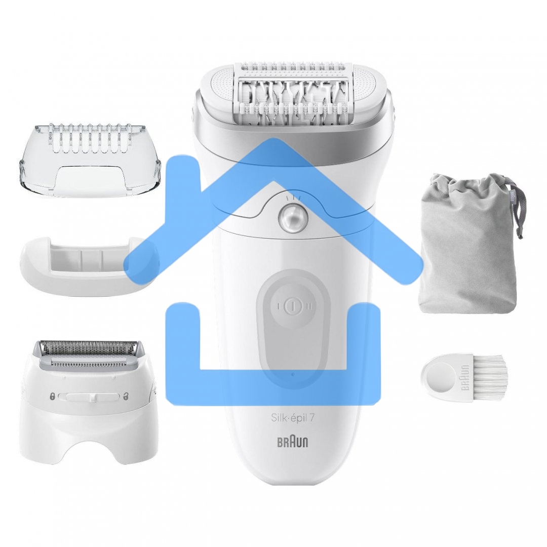 Эпилятор BRAUN SE7-041 белый/серебристый