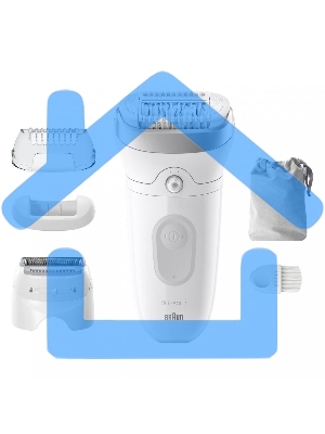 Эпилятор BRAUN SE7-041 белый/серебристый