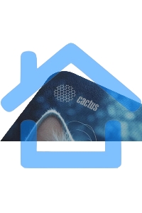 Коврик для мыши Cactus белый Cat 220x180x2мм (CS-MPC-P06XS)